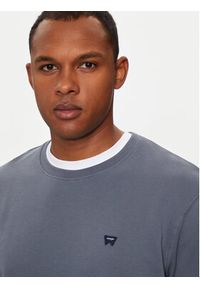 Wrangler Bluza Sign Off 112357335 Niebieski Regular Fit. Kolor: niebieski. Materiał: bawełna #5