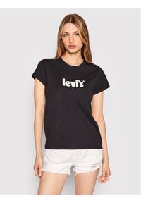 Levi's® T-Shirt The Perfect 17369-1756 Czarny Regular Fit. Kolor: czarny. Materiał: bawełna