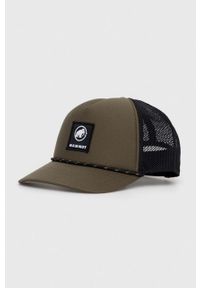 Mammut czapka z daszkiem Crag Logo kolor zielony. Kolor: zielony. Materiał: tkanina, bawełna, skóra #1