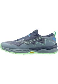 Mizuno Wave Daichi 9 Trail Running Schuhe Herren. Zapięcie: sznurówki. Kolor: zielony. Materiał: materiał, syntetyk, tkanina. Szerokość cholewki: normalna. Model: Mizuno Wave. Sport: bieganie #1