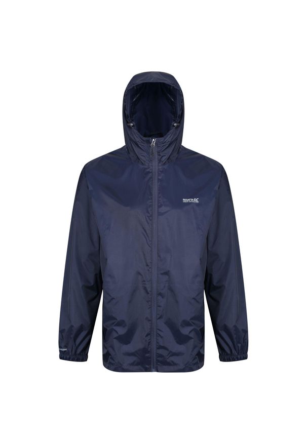 Regatta - Męska Kurtka Kieszonkowa + Worek Pack It III. Kolor: niebieski. Sport: turystyka piesza