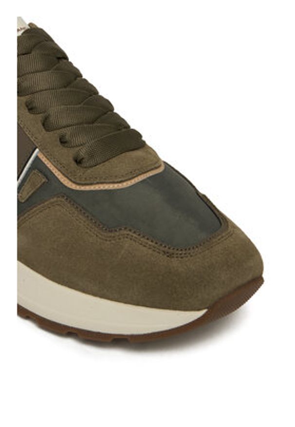 Alexander Smith Sneakersy Liverpool ASBCLPM-3253-OLV Zielony. Kolor: zielony. Materiał: skóra