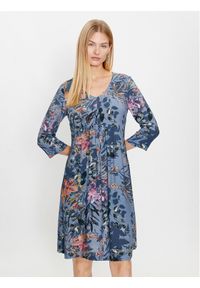 Tatuum Sukienka codzienna Nerto 1 T2315.192 Niebieski Regular Fit. Okazja: na co dzień. Kolor: niebieski. Materiał: wiskoza. Typ sukienki: proste. Styl: casual #1