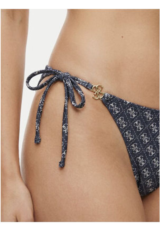 Guess Dół od bikini E6GO29 KCBJ0 Granatowy. Kolor: niebieski. Materiał: syntetyk