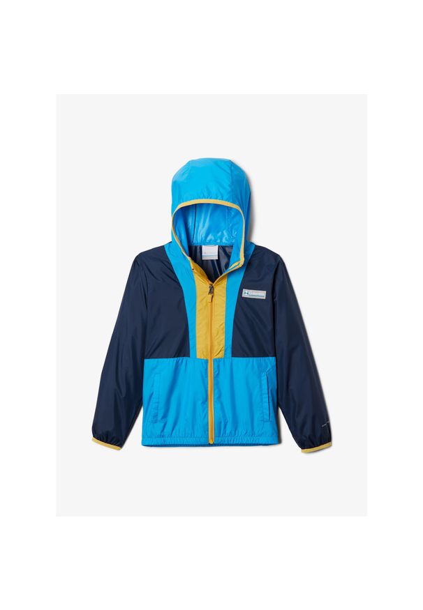 columbia - Kurtka przeciwwiatrowa dziewczęca Columbia Back Bowl Hooded Windbreaker. Kolor: niebieski