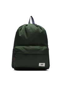 Vans Plecak Old Skool Cinch Backpack VN00082GBD61 Zielony. Kolor: zielony. Materiał: materiał #1