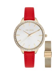 Zegarek damski Paul Lorens LARA 11312B2-3D1 skórzany pasek + siatka mesh. Materiał: skóra, mesh #1