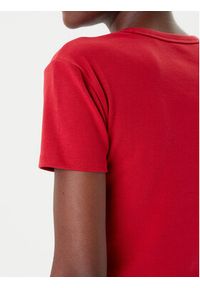 Hugo - HUGO T-Shirt Delanor 50512000 Czerwony Slim Fit. Kolor: czerwony. Materiał: bawełna #3