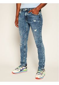 Guess Jeansy Skinny Fit Chris M0YA27 D44F1 Niebieski Skinny Fit. Kolor: niebieski. Materiał: jeans #1