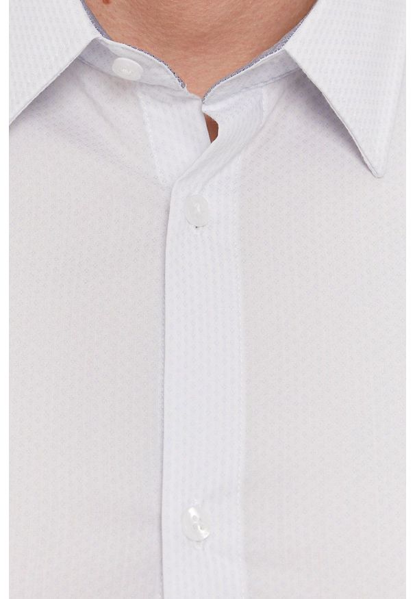 Marciano Guess - MARCIANO GUESS - Koszula 1GH429.4368Z. Typ kołnierza: kołnierzyk klasyczny. Kolor: biały. Materiał: skóra, materiał. Długość rękawa: długi rękaw. Długość: długie. Styl: klasyczny