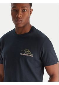 Quiksilver T-Shirt Light Waves SS EQYZT08175 Granatowy Comfort Fit. Kolor: niebieski. Materiał: bawełna #4