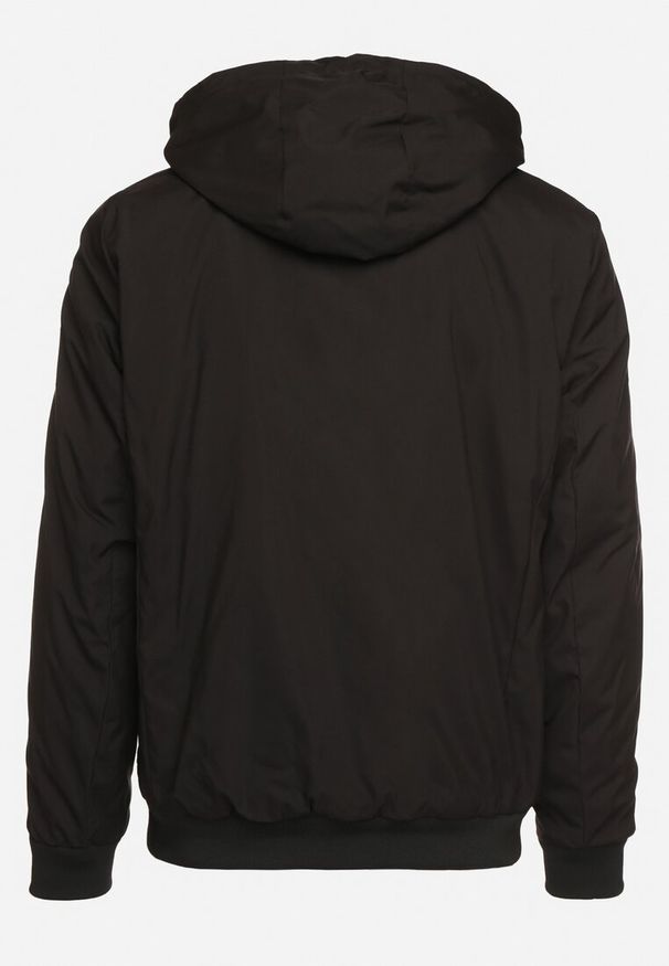 Born2be - Czarna Kurtka Wiatrówka z Kapturem i Ściągaczami Lorendriah. Okazja: na co dzień, na spacer. Typ kołnierza: kaptur. Kolor: czarny. Materiał: jeans, tkanina. Styl: casual, klasyczny, elegancki