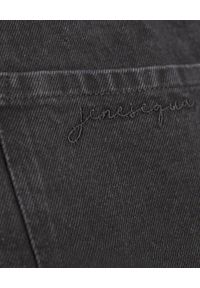 JENESEQUA - Czarne jeansowe szorty Jane. Kolor: czarny. Materiał: jeans. Wzór: haft #4
