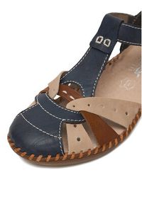 Rieker Sandały CEO-M1655-14 Granatowy. Kolor: niebieski. Materiał: skóra #7