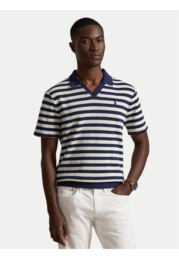 Polo Ralph Lauren Polo 710A13006004 Granatowy Regular Fit. Typ kołnierza: polo. Kolor: niebieski. Materiał: bawełna