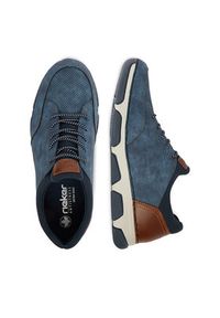 Rieker Półbuty 15950-14 Niebieski. Kolor: niebieski. Materiał: materiał #7