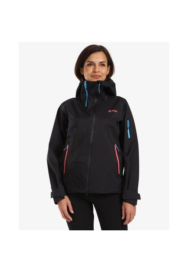 Damska kurtka wodoodporna Kilpi METRIX-W. Kolor: czarny. Sezon: zima. Styl: sportowy. Sport: turystyka piesza