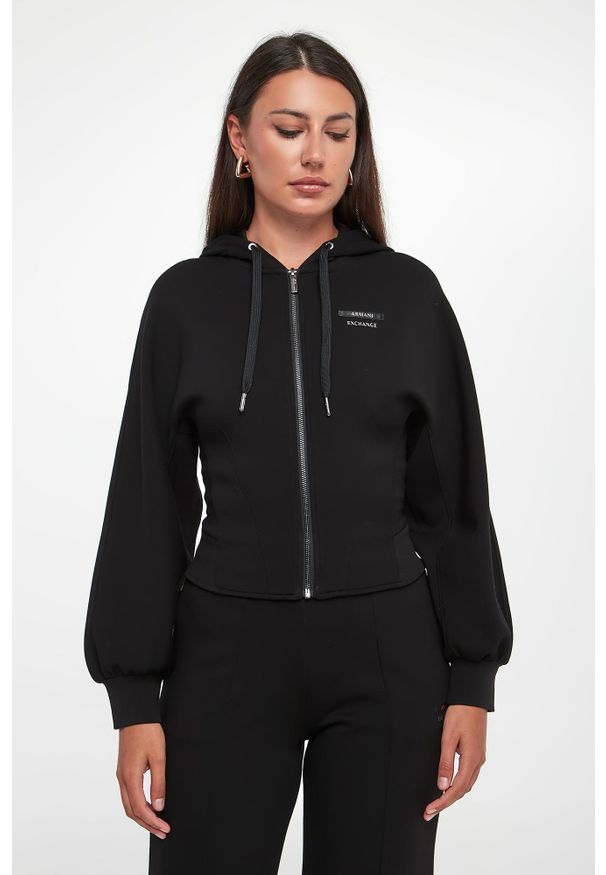 Armani Exchange - Bluza damska z kapturem ARMANI EXCHANGE. Typ kołnierza: kaptur