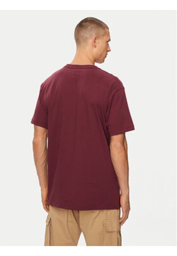 DC T-Shirt Rebuild Hss ADYZT05337 Bordowy Regular Fit. Kolor: czerwony. Materiał: bawełna