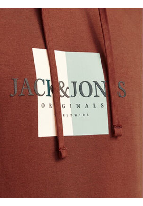 Jack & Jones - Jack&Jones Bluza 12262513 Brązowy Regular Fit. Kolor: brązowy. Materiał: bawełna