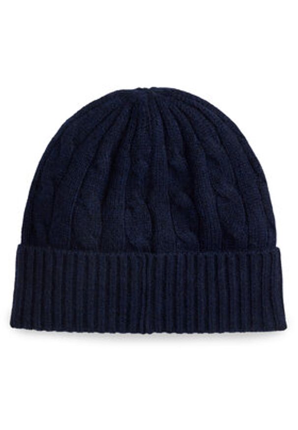 Polo Ralph Lauren Czapka 455981442008 Granatowy. Kolor: niebieski. Materiał: wełna