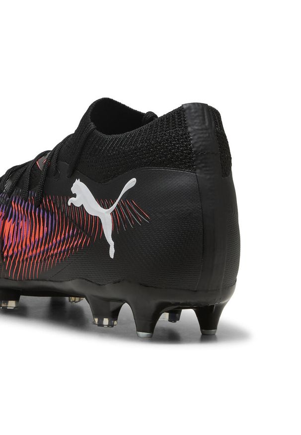 Puma - Buty piłkarskie FUTURE 8 MATCH MxSG PUMA Black White Glowing Red. Kolor: czerwony, biały, wielokolorowy, czarny. Sport: piłka nożna