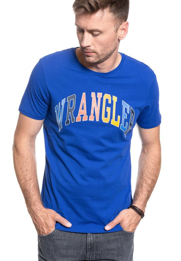Wrangler - WRANGLER SS RAINBOW TEE COBALT BLUE W7C7D3B09 112131740