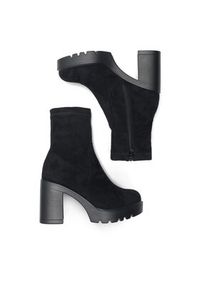 DeeZee Botki VANESSA WS057-05 Czarny. Kolor: czarny. Materiał: materiał #5