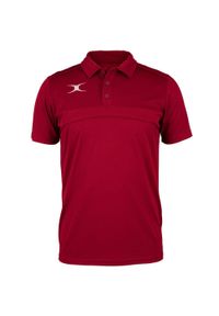 GILBERT - Dziecięca koszulka polo Gilbert Photon. Okazja: na co dzień. Typ kołnierza: polo. Kolor: czerwony. Styl: casual, sportowy #1