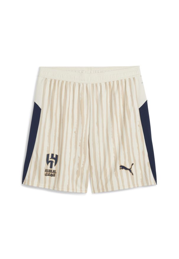 Puma - Męskie szorty KIDSUPER × AL-HILAL SFC PUMA Alpine Snow Club Navy White Blue. Kolor: niebieski, wielokolorowy, biały. Sezon: lato. Sport: piłka nożna