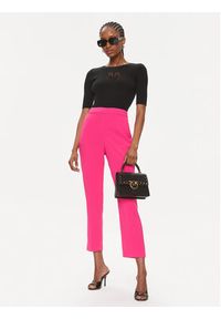Pinko Bluzka Tritone 102017 A1KW Czarny Slim Fit. Kolor: czarny. Materiał: bawełna