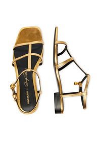 Gino Rossi - GINO ROSSI Sandały CEO-ROSE-LT22866-1 Złoty. Kolor: złoty. Materiał: skóra #9
