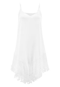 Sukienka plażowa bonprix biały. Okazja: na plażę. Kolor: biały #1