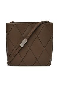Calvin Klein Torebka Ck Woven Square Crossbody K60K612991 Brązowy. Kolor: brązowy. Materiał: skórzane #5