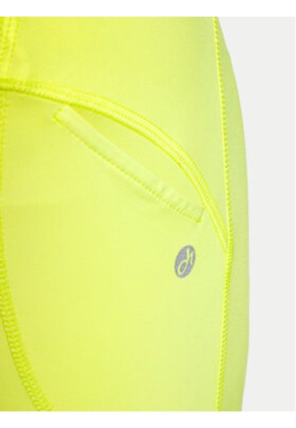 Deha Legginsy D02037 Żółty Skinny Fit. Kolor: żółty. Materiał: syntetyk