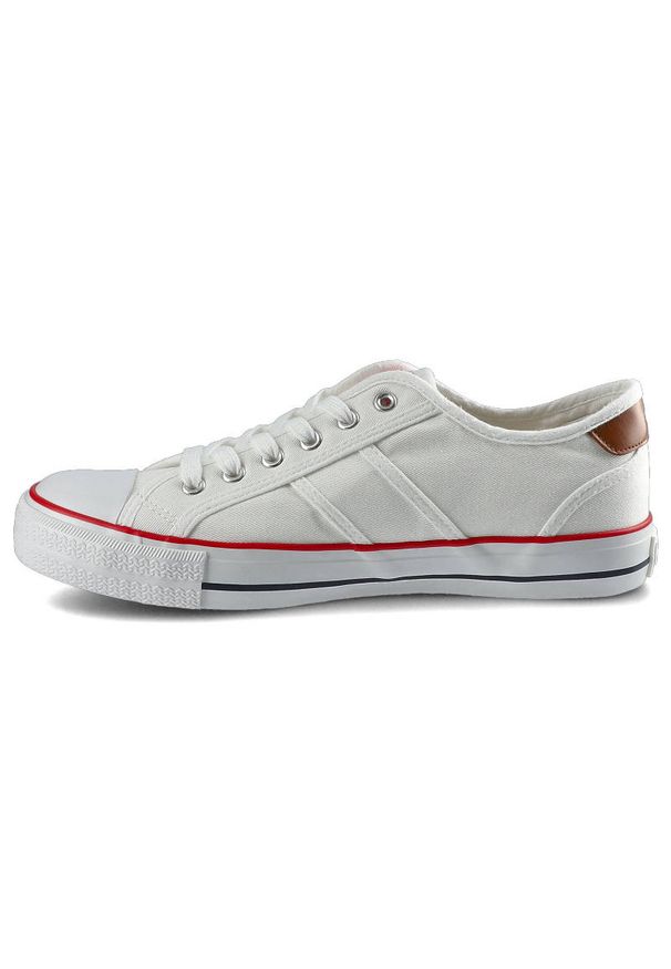 Białe Trampki Lee Cooper Męskie Wygodne Obuwie. Okazja: na co dzień. Kolor: biały. Materiał: materiał, skóra ekologiczna, guma, jeans. Szerokość cholewki: normalna. Wzór: aplikacja. Styl: elegancki, casual, klasyczny