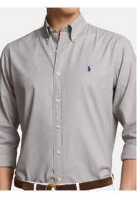 Polo Ralph Lauren Koszula 710829480009 Szary Custom Fit. Typ kołnierza: polo. Kolor: szary. Materiał: bawełna #4
