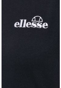 Ellesse t-shirt bawełniany kolor czarny SGM14626-WHITE. Kolor: czarny. Materiał: bawełna. Wzór: aplikacja #2
