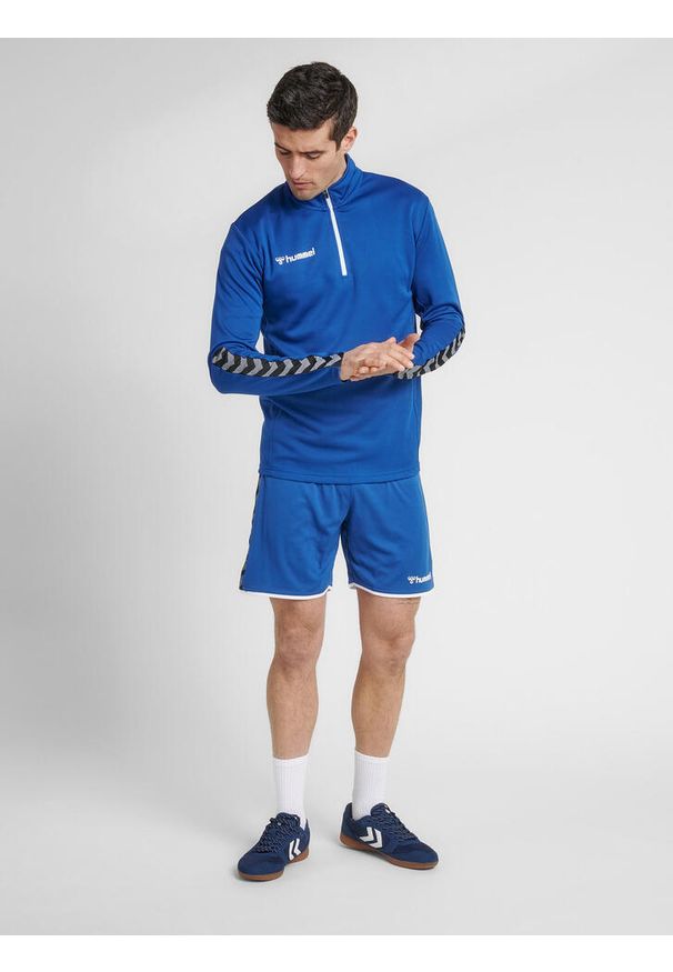 Hummel bluza sportowa na trening hml Authentic Half Zip Sweatshirt r. 2XLHummel. Kolor: niebieski. Sport: fitness