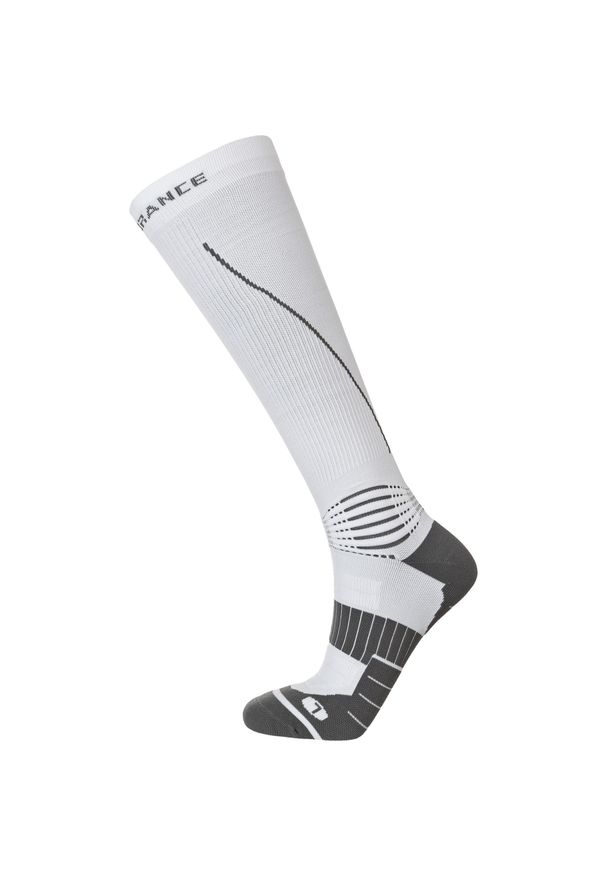 ENDURANCE - Skarpety kompresyjne Endurance Ruteng. Kolor: biały. Sport: fitness