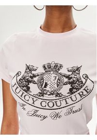 Juicy Couture T-Shirt Enzo Dog JCBCT224816 Różowy Slim Fit. Kolor: różowy. Materiał: bawełna