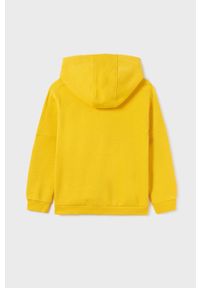 Mayoral bluza dziecięca kolor żółty z kapturem. Typ kołnierza: kaptur. Kolor: żółty. Materiał: bawełna. Wzór: nadruk #3