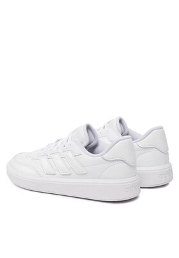 Adidas - adidas Sneakersy Courtblock IF6554 Biały. Kolor: biały. Materiał: skóra