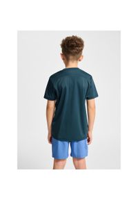 Koszulka dla dzieci Hummel Pulse. Kolor: wielokolorowy, niebieski, zielony. Sport: joga i pilates #1