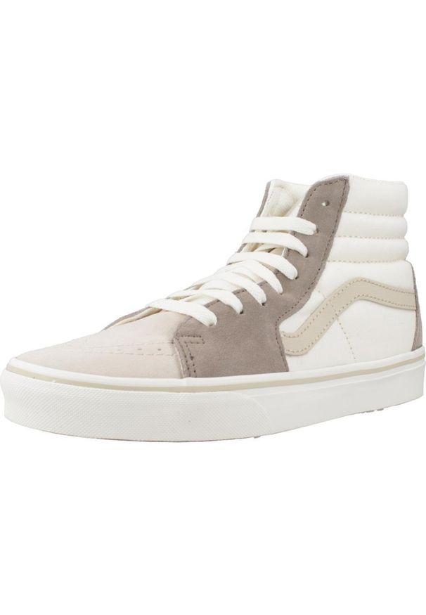 Tenisówki Vans Model Hi Multi Block Kolor Beżowy. Kolor: beżowy. Materiał: tkanina, skóra