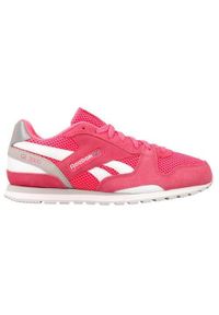 Buty do chodzenia dla dzieci Reebok GL 3000. Zapięcie: sznurówki. Kolor: różowy. Materiał: tkanina, materiał, skóra, syntetyk. Szerokość cholewki: normalna. Sport: turystyka piesza
