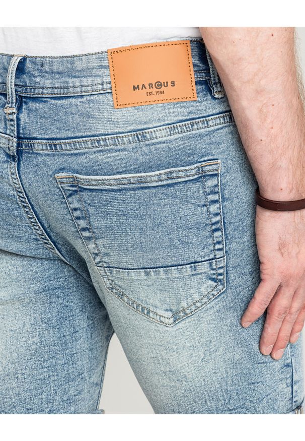 MARCUS - Męskie Spodenki Jeansowe Marcus Slade 2213 Shorts Vintage Light Used 19-200278. Materiał: jeans. Styl: vintage