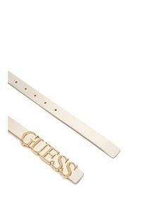 Guess Pasek Damski BW9257 P5320 Biały. Kolor: biały. Materiał: skóra