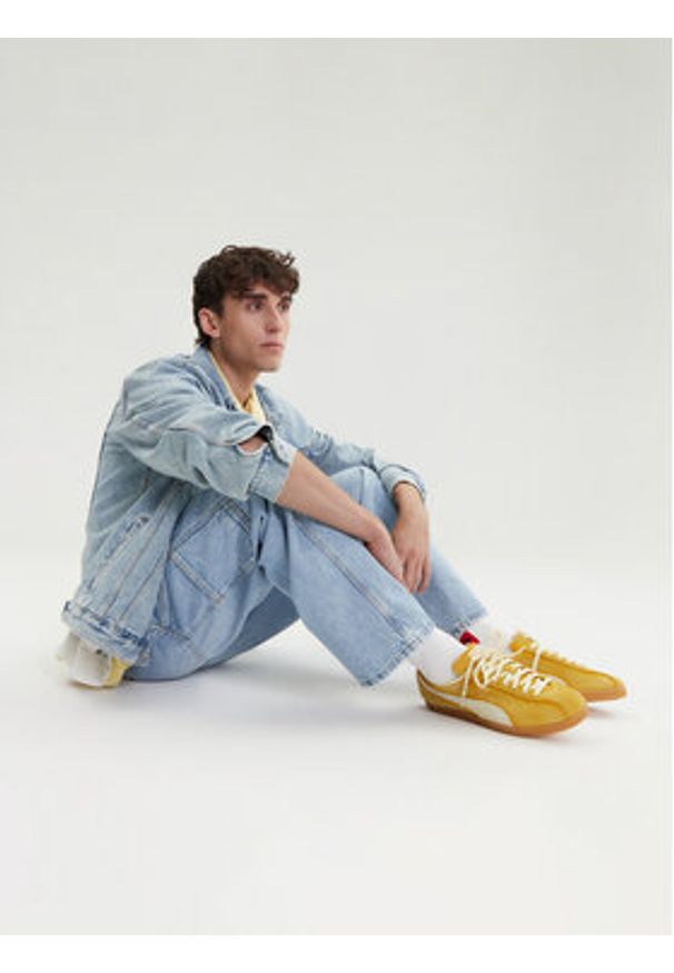 Puma Sneakersy Brasil The NeverWorn V 401643 01 Żółty. Kolor: żółty. Materiał: skóra, zamsz