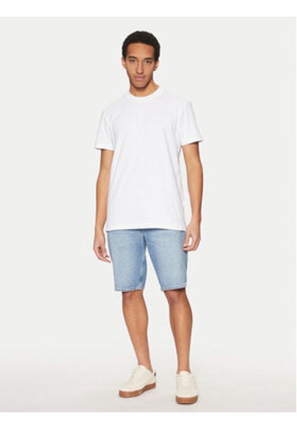 Calvin Klein Jeans T-Shirt J30J326683 Biały Regular Fit. Kolor: biały. Materiał: bawełna